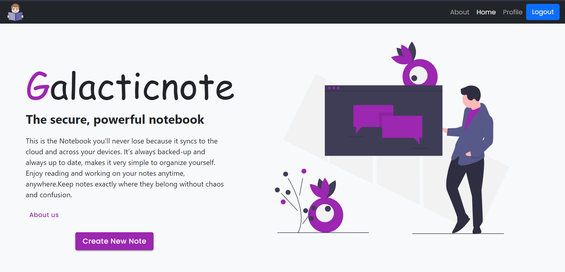 GalacticNote - Notebook picture